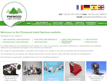 Tablet Screenshot of pinewoodlabels.com